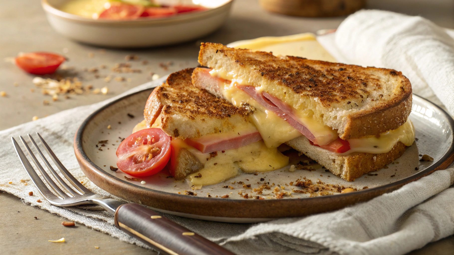 Mixed Sandwich Deluxe gratin in air fryer - Airryer