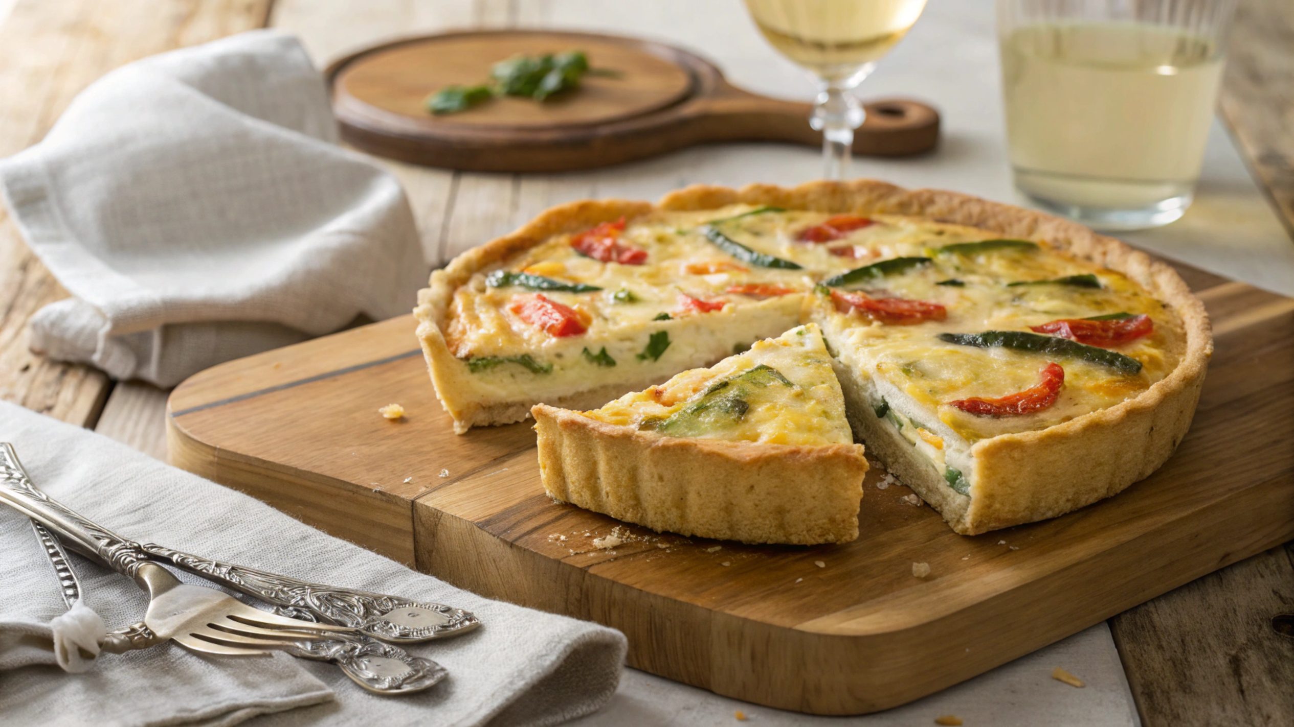 Zucchini and goat cheese quiche in air fryer - Airfryer
