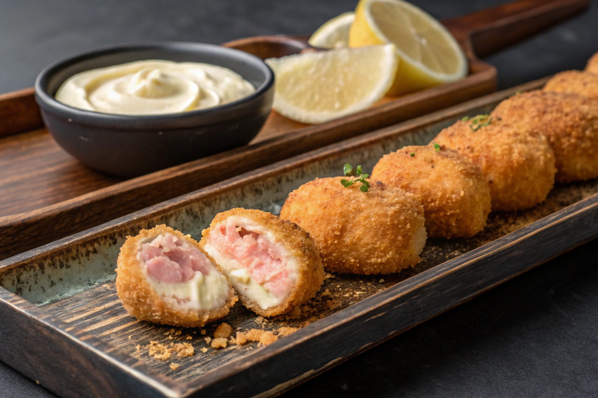 Salmon croquettes in air frying - Air Fryer