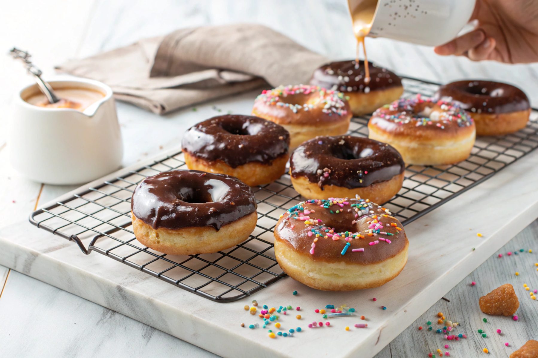 Chocolate donuts in air fryer - Air Fryer