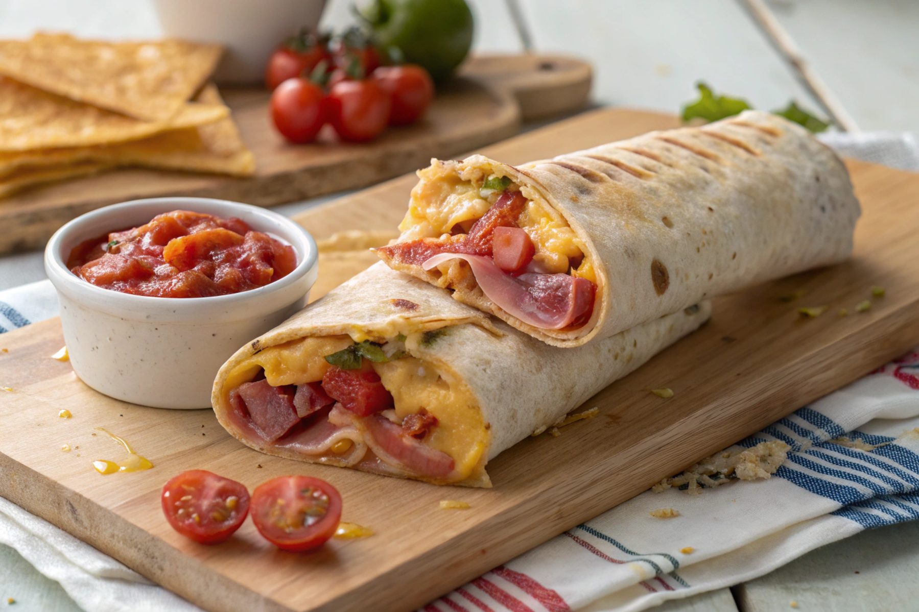 Ham and cheese burritos in air fryer - Air Fryer