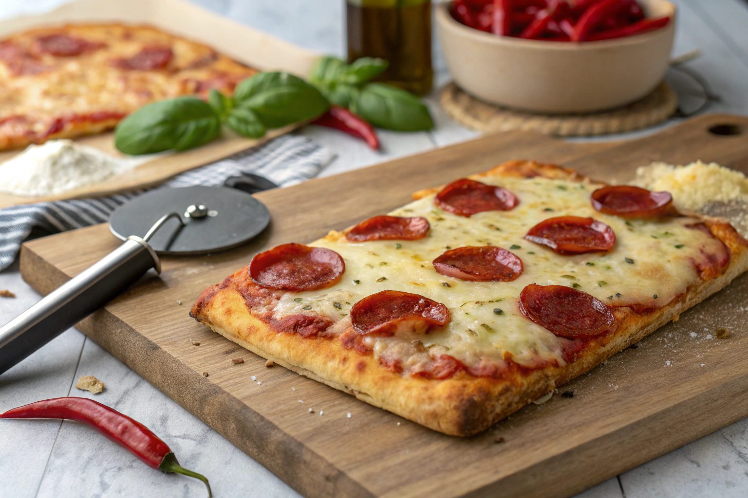 Pepperoni mini pizzas in air fryer - Air Fryer