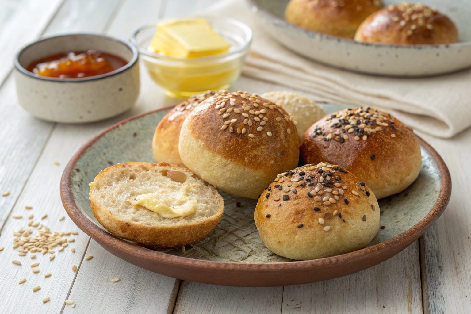 Crispy wheat panecillos in air frying - Air Fryer