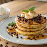 Air Fryer Chocolate Chip Banana Pancakes