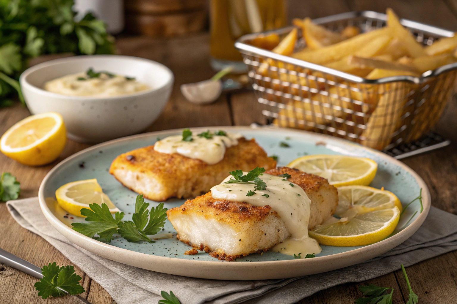 Gratin Cod in Air Fryer