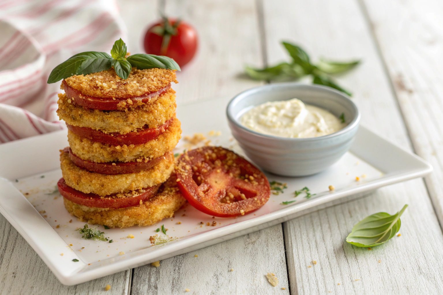 Air Fryer Fried Red Tomatoes