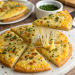 Garlic bread with corn cakes: crunchy and tasty snack in the air fryer