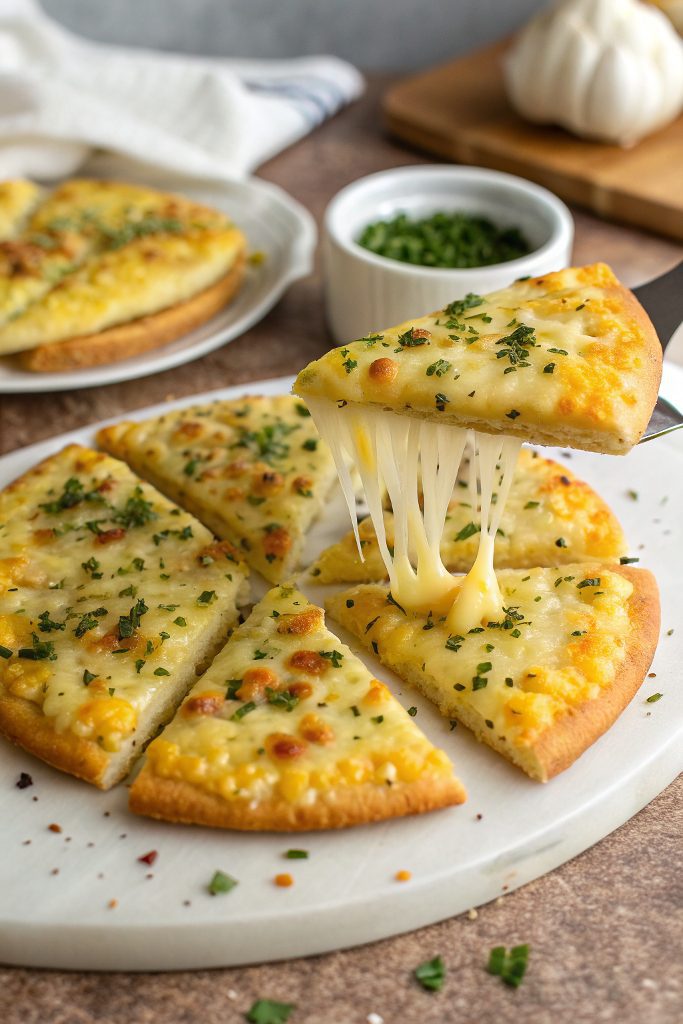 Garlic bread with corn cakes: crunchy and tasty snack in the air fryer