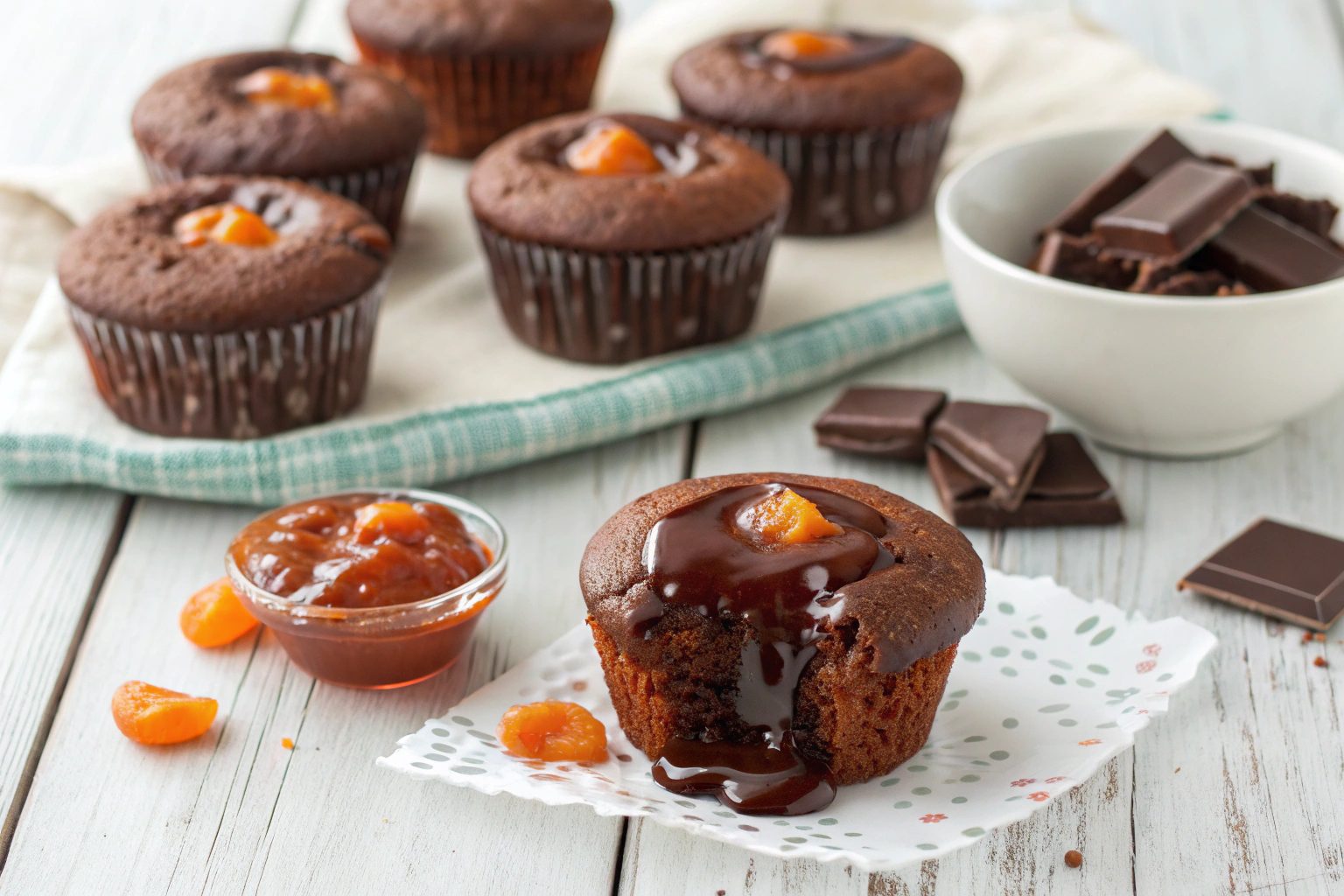 Sacher Muffins in Air Fryer