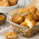 Air Fryer Cheddar Stuffed Chicken Nuggets