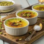 Pistachio Crème Brûlée in Thermomix