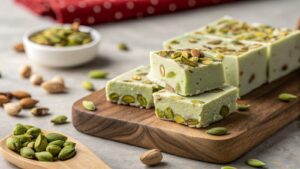 Pistachio and cream nougat with Thermomix