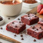 Red Velvet Brownies in the Air Fryer