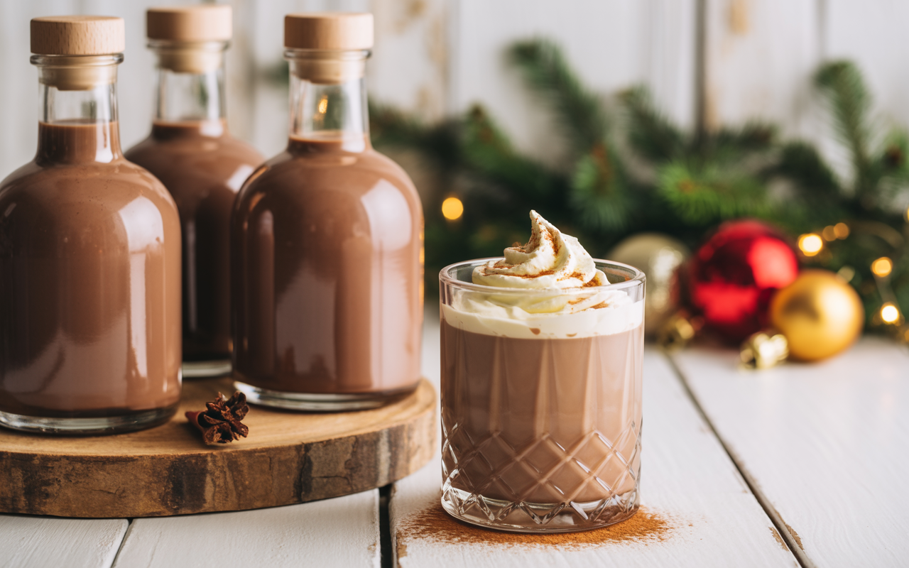 Licor de crema de Whiskey y Chocolate Casero en Thermomix