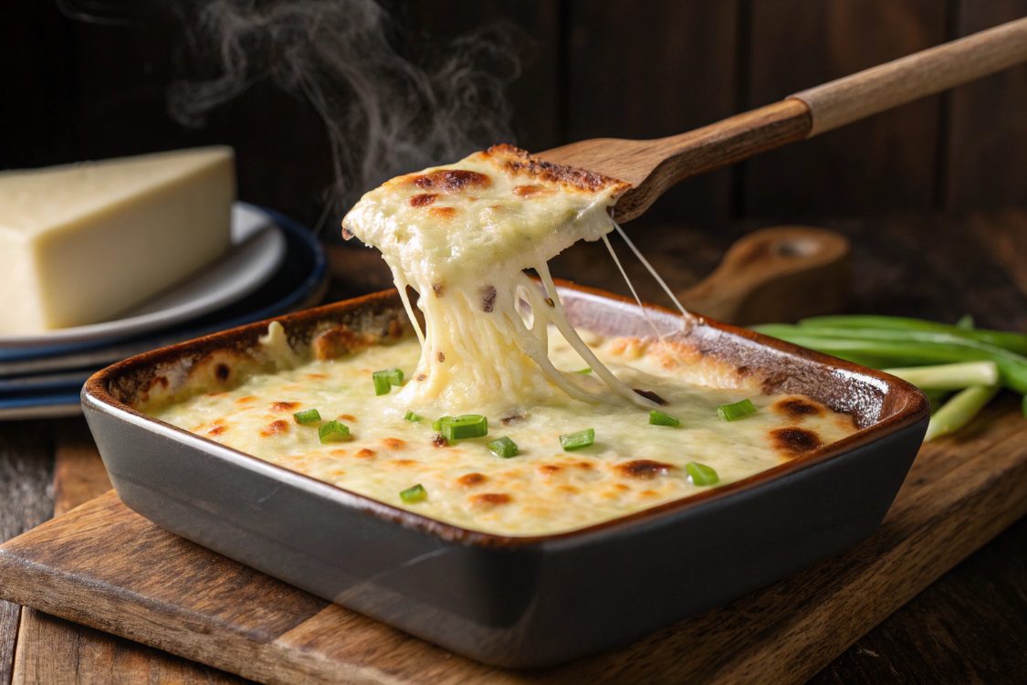 French Potato and Leek Gratin in the Air Fryer