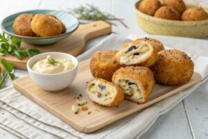 Boletus croquettes in air fryer