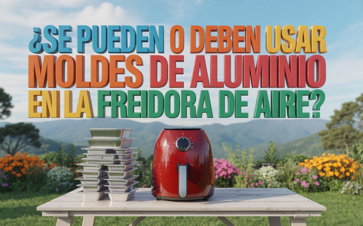 Can or should aluminum pans be used in the air fryer?