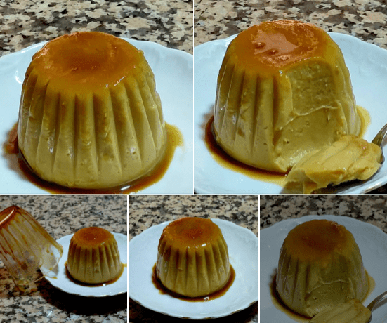 Quick Nougat Flan with thermomix
