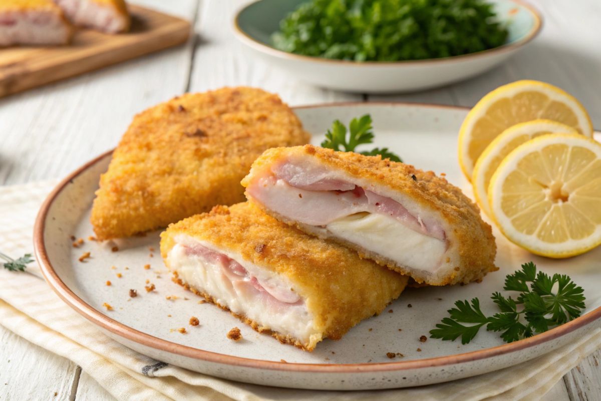 Crispy Cod Cordon Bleu in Air Fryer