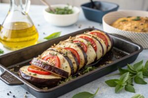 Hasselback Eggplant in Air Fryer
