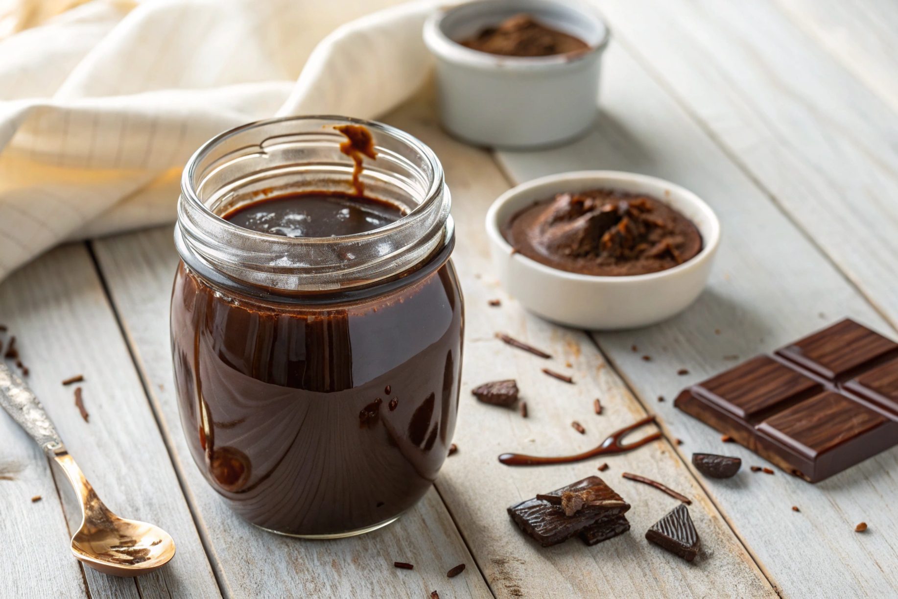 Homemade chocolate syrup in Thermomix