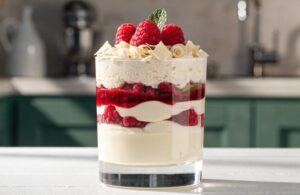 Mousse de Frambuesa y Chocolate Blanco con thermomix