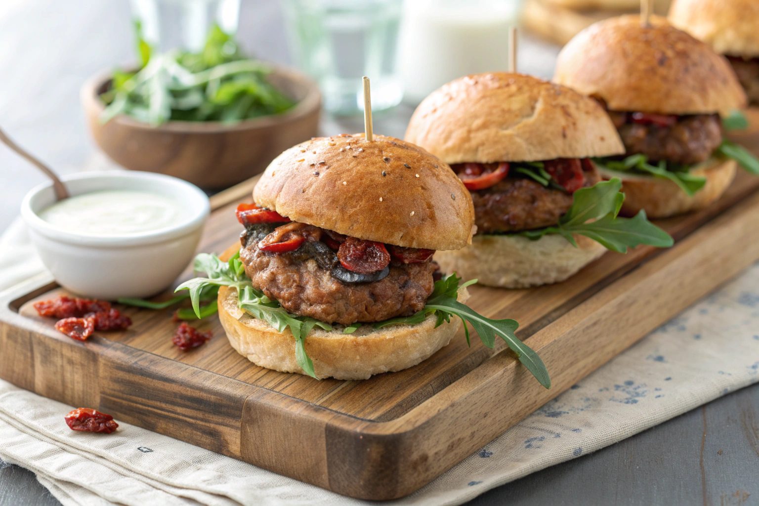 Mediterranean Sliders in Air Fryer