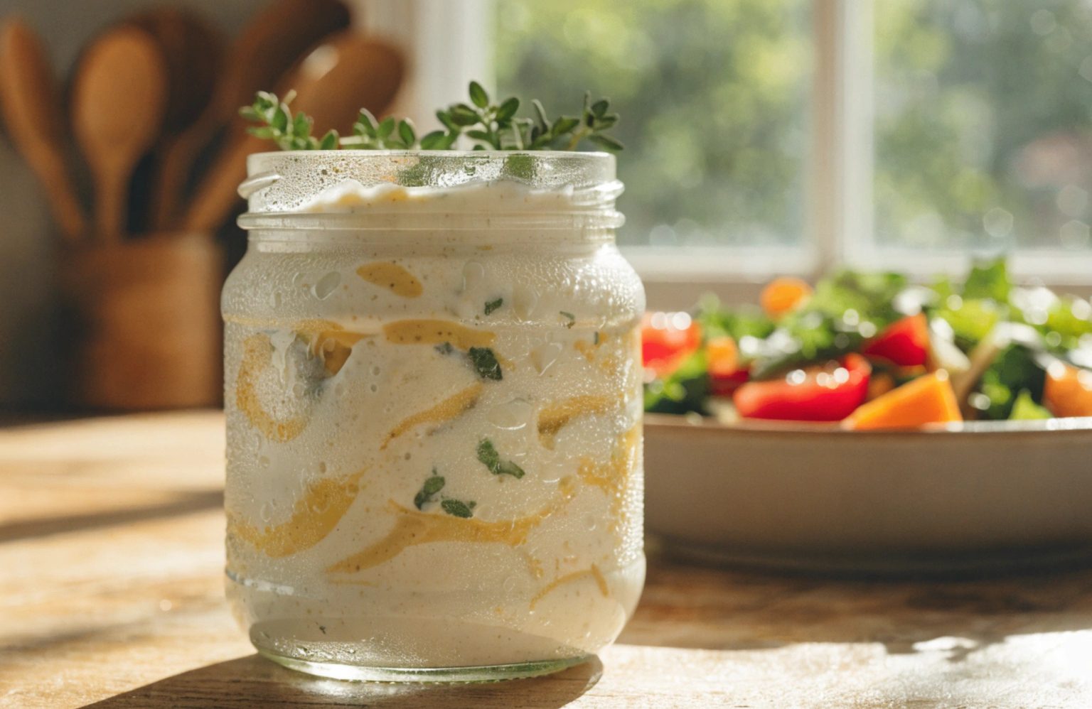 Creamy yogurt and mustard sauce with Thermomix