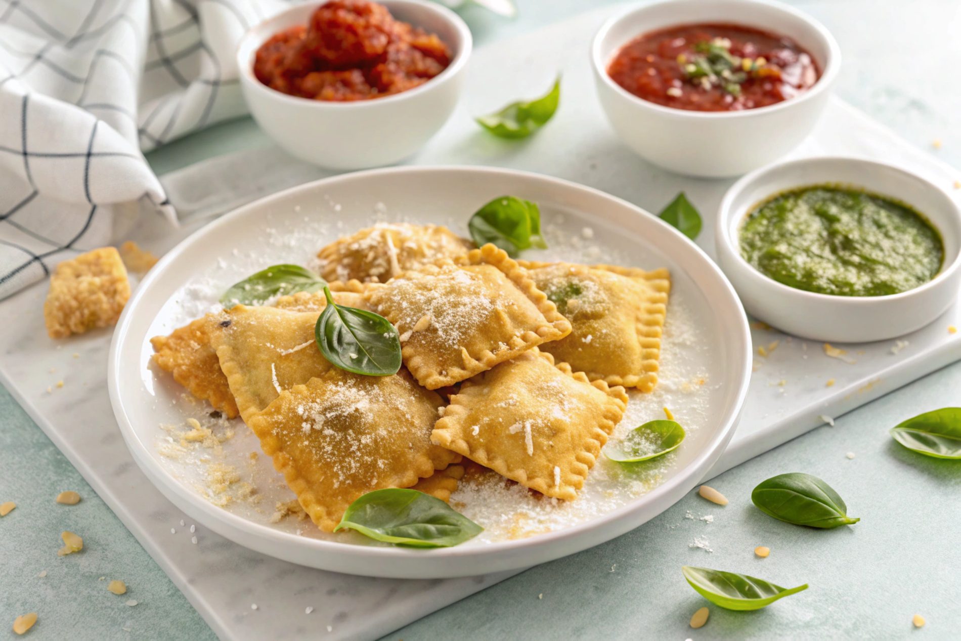 Crispy Air Fryer Baked Ravioli
