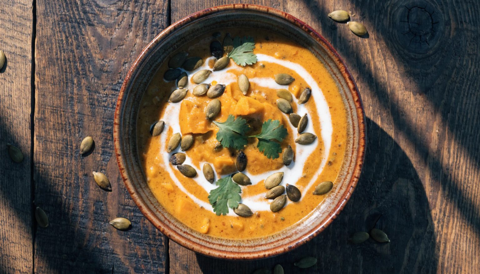 Crema de calabaza con curry con Thermomix