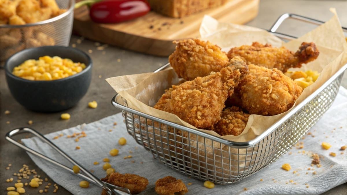 Mega crispy chicken balls in Airfryer