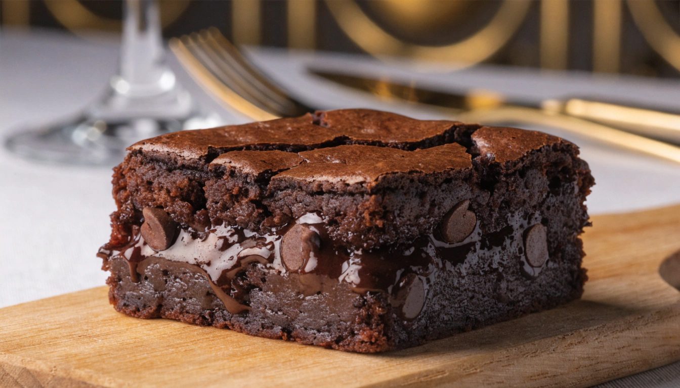 Brownies mit doppelter Schokolade im Starbucks-Stil aus der Airfryer