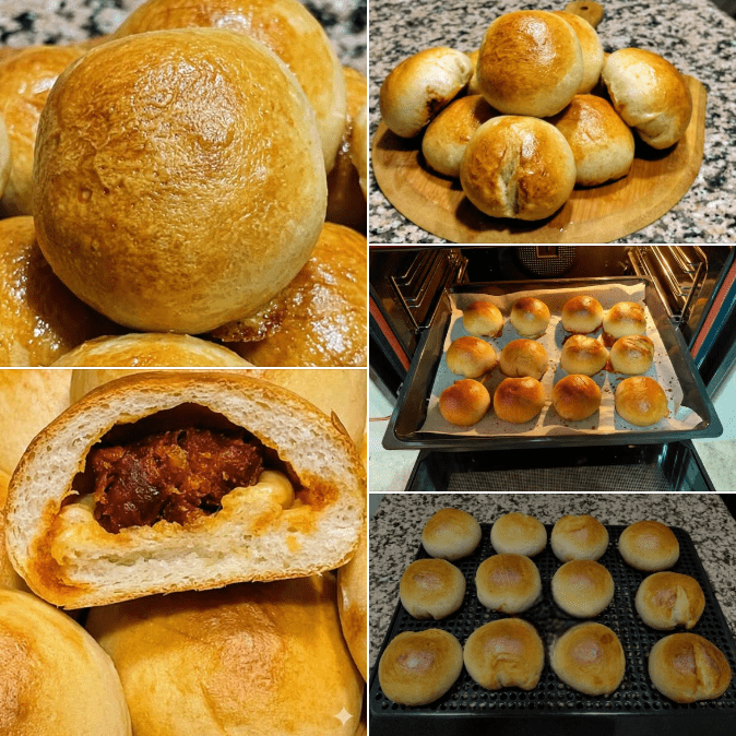 Asturian Choripán (Bollinos Preñaos) with thermomix