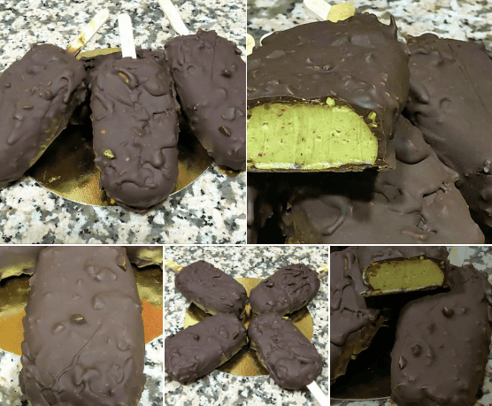 Magnum of pistachios with thermomix